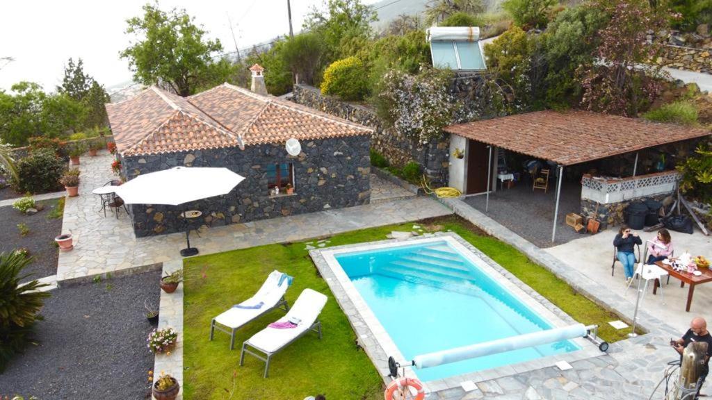 Climatized Pool Free Wifi Casa Rural Las Pareditas Tijarafe Extérieur photo