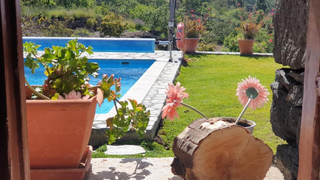 Climatized Pool Free Wifi Casa Rural Las Pareditas Tijarafe Extérieur photo