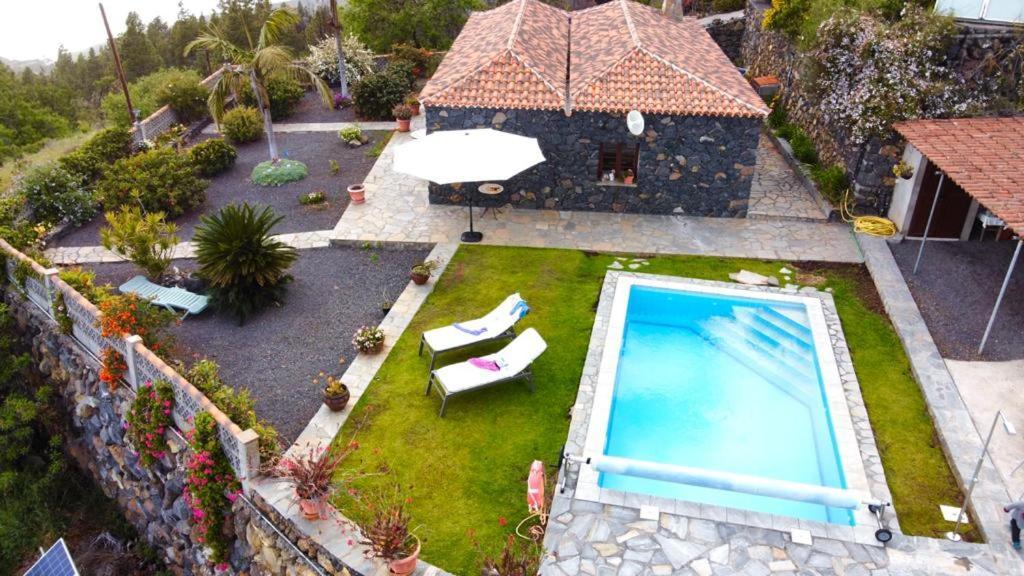 Climatized Pool Free Wifi Casa Rural Las Pareditas Tijarafe Extérieur photo